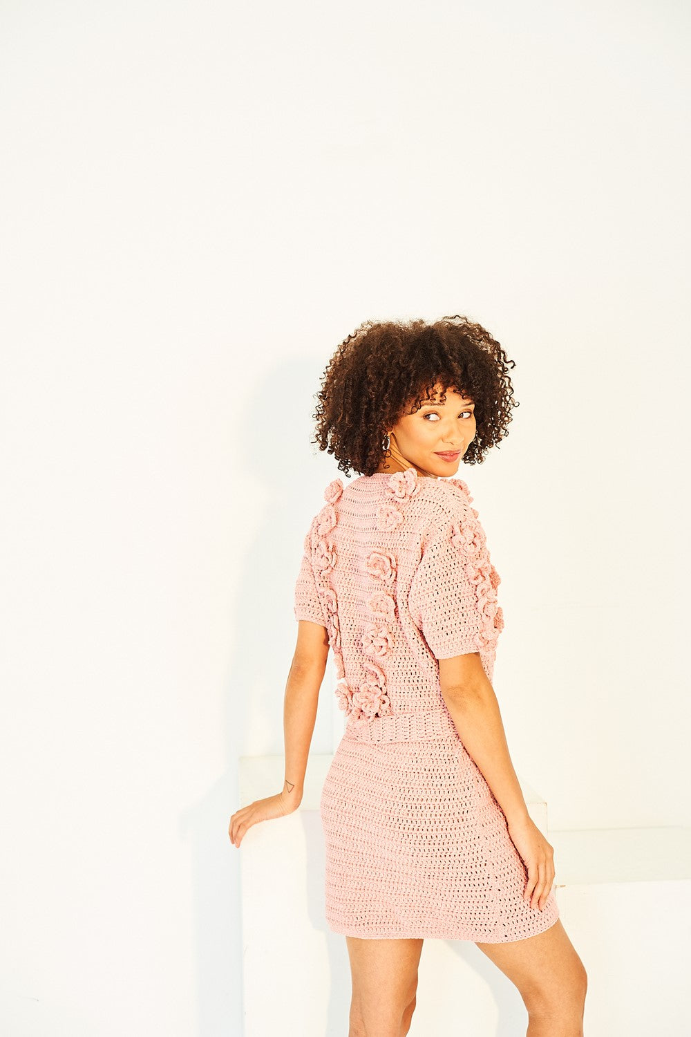 Crochet Round Neck and V-Neck Sweaters in Stylecraft Soft Pastels 10154