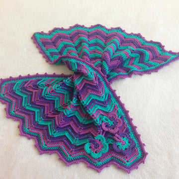 Ridged Chevron Butterfly Blanket