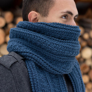 Simple Seed Stitch Scarf