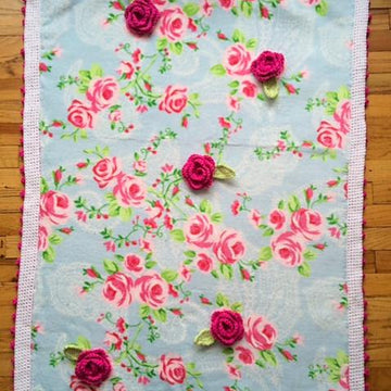 Cabbage Rose Blanket
