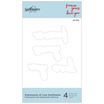 Spellbinders Expressions Of Love Etched Dies - Sentiments