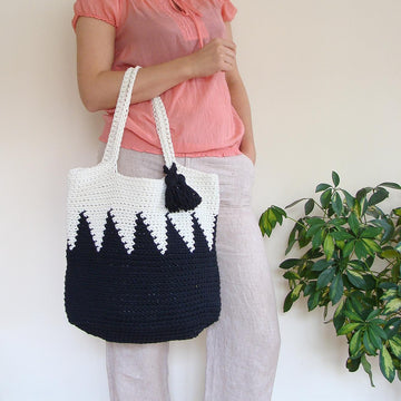 Large Geometric Tote