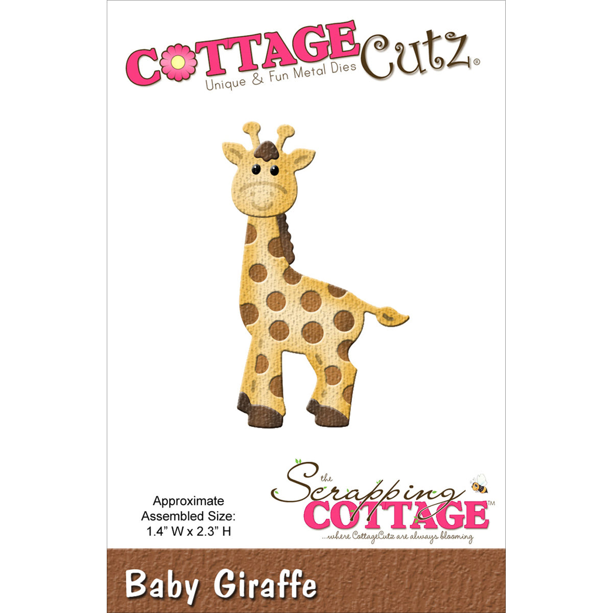 CottageCutz Dies - Baby Giraffe 1.4"X2.3"