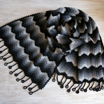 Moon Tide crochet scarf