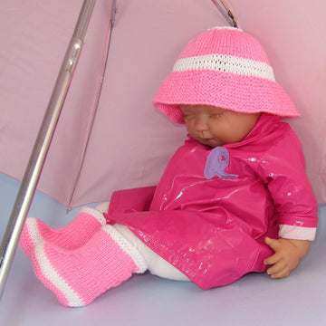 Baby Rain Boots (Booties) and Rain Hat