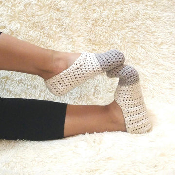 Starry Night Slippers - T-Shirt Yarn