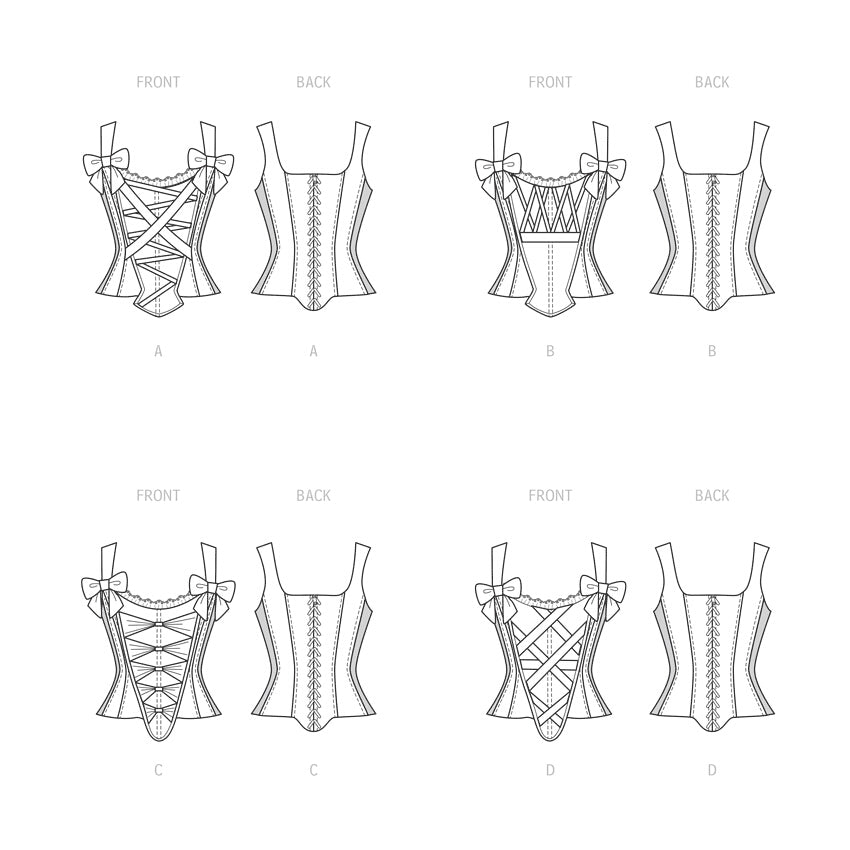 McCall's Misses' Corsets M8269 - Sewing Pattern