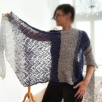 Casual delft shawl