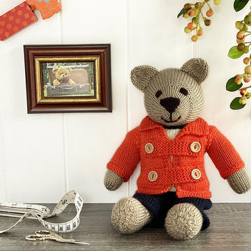 Toby teddy bear knitting pattern 19056