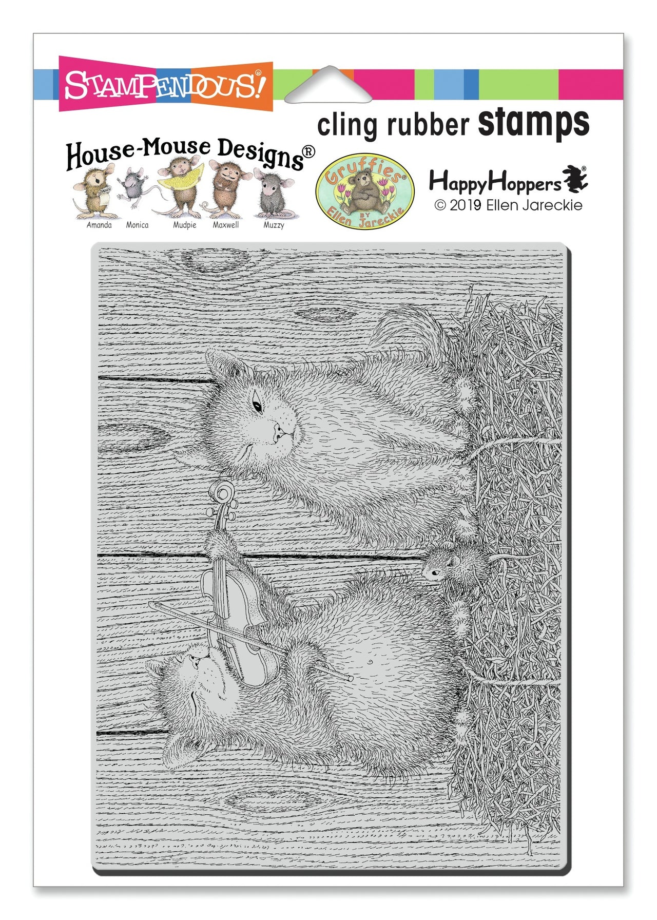 Stampendous House Mouse Cling Stamp - Cat And The Fiddle