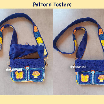 Butterfly and Mushroom Book Sleeve Bag