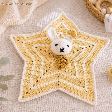 Crochet Pattern Bunny Lovey LORIS | Baby Security Blanket | Rabbit Comforter PDF
