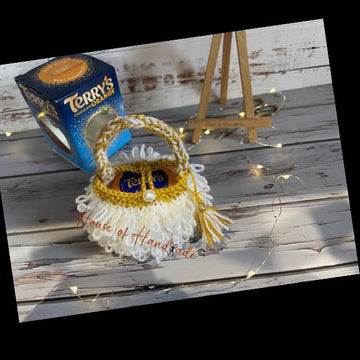 The Jacqueline Handbag Chocolate Orange Cover Knitting Pattern