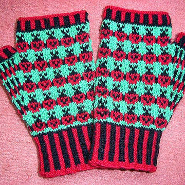 Ladybug mitts