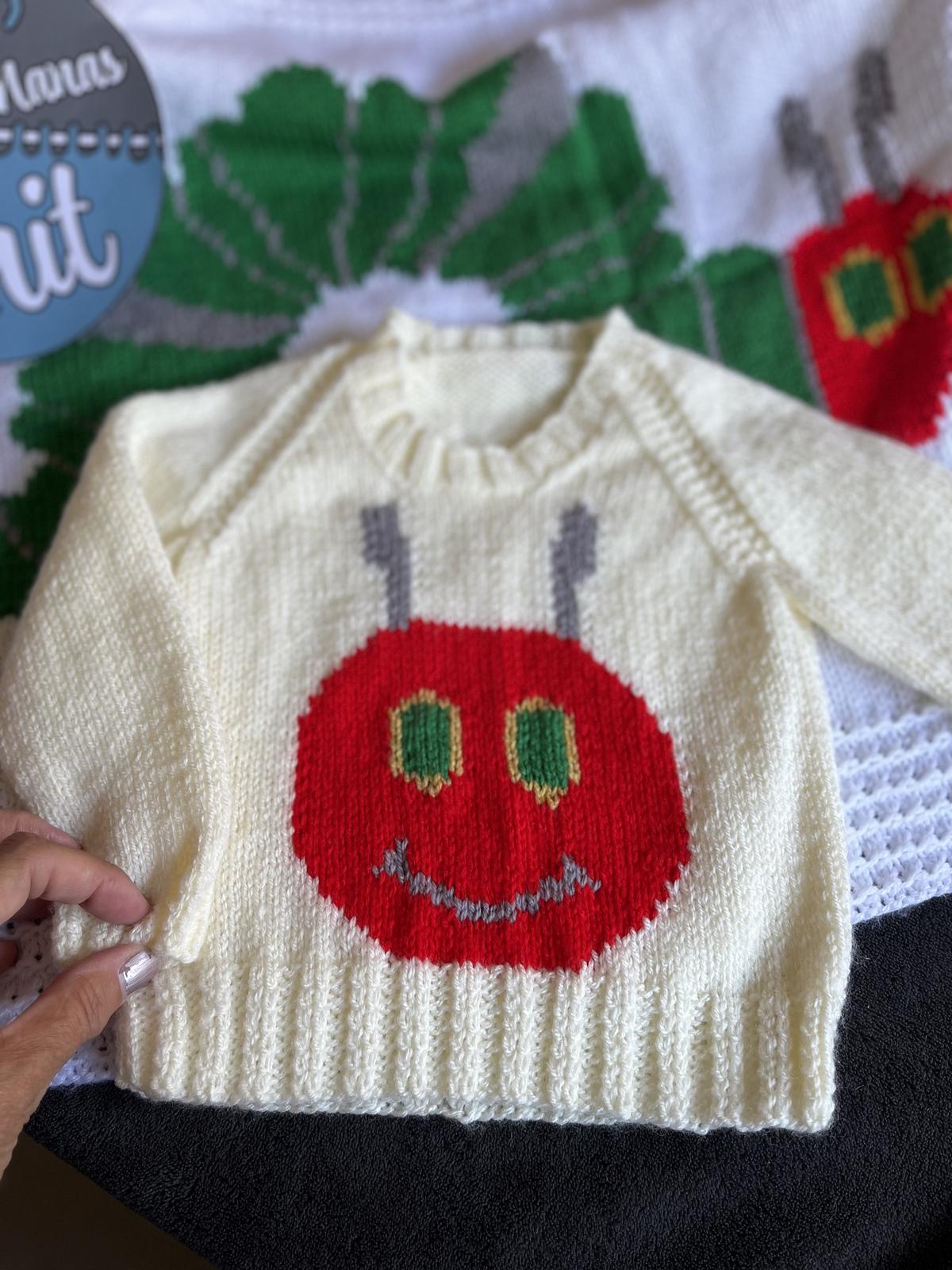 Caterpillar toddler sweater