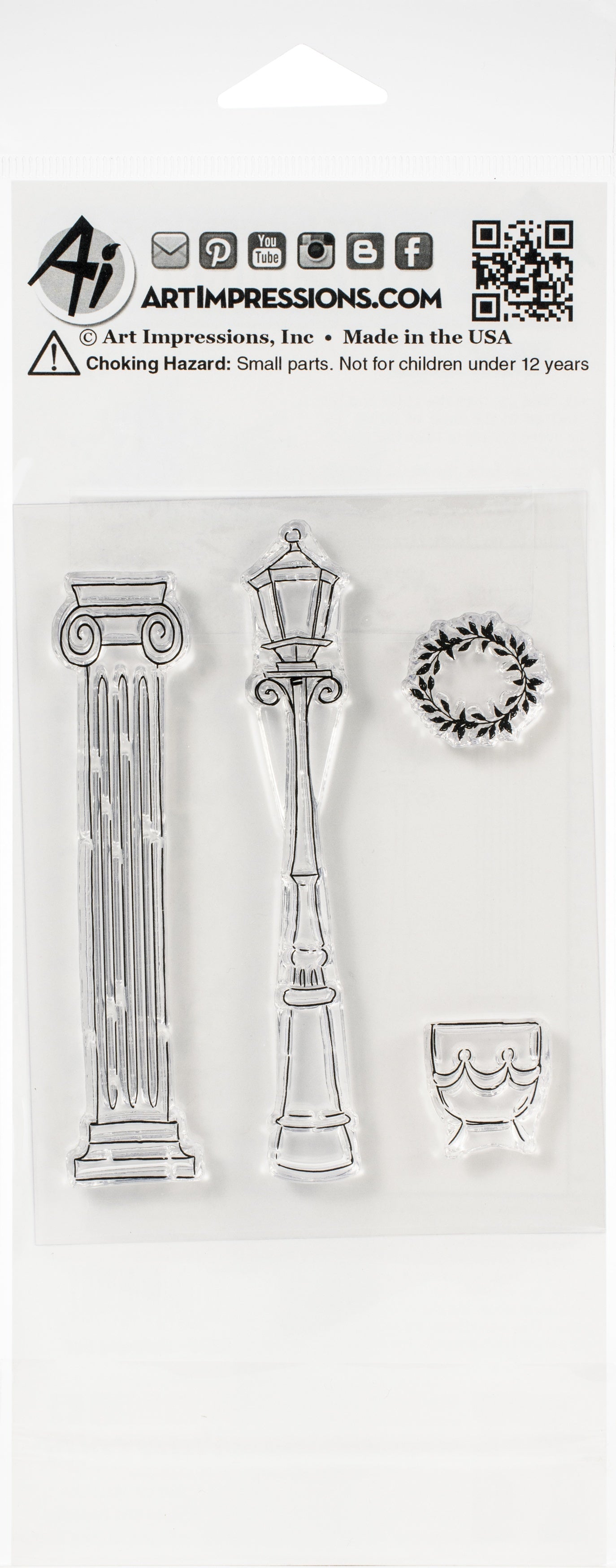 Art Impressions Bible Journaling Clear Stamps - Columns