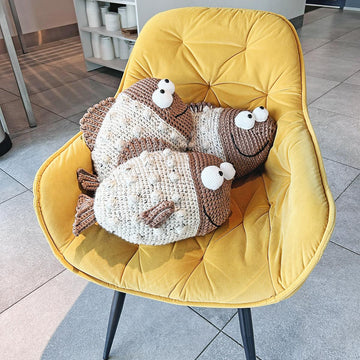 Fish throw pillow