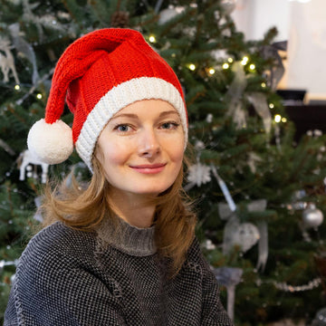 Knit Christmas Santa Hat