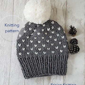 Hat with snowflakes