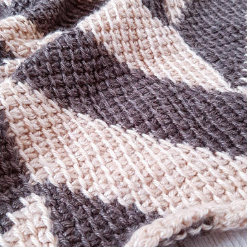 Herringbone Tunisian Crochet Wrap