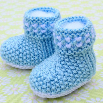 Boot Style Twinkle-Twinkle Baby Booties
