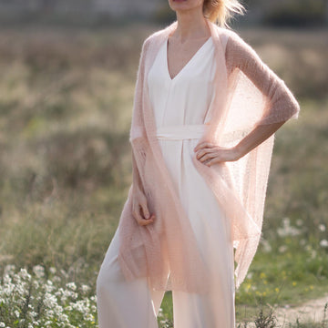 Knitting Pattern Lace Mohair Wedding Shawl