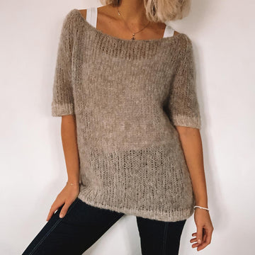 Simple Sweater "Alpaca Silk"