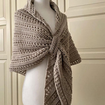 Easy Gathered Prayer Shawl: Oh-So-Pretty-Easy Triangle Shawl