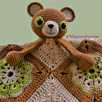 Bear Lovey blanket Oscar