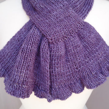 Ruffle Keyhole Scarf