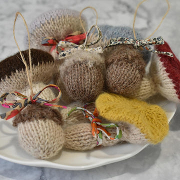 Mushrooms and acorns