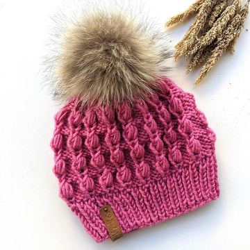 Puff Stitch Fiore Hat
