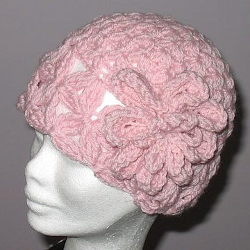 Pink Vintage Look Flower Hat