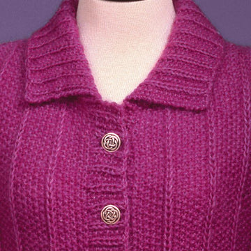 Seed and Slip Stitch Rib Cardigan #118