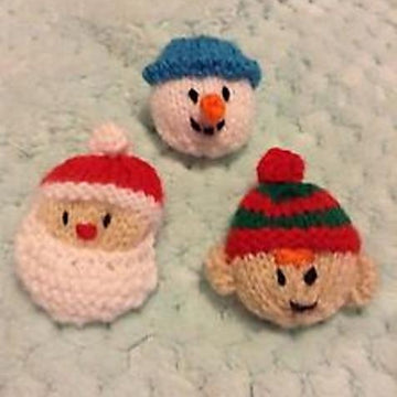 Santa, Smowman, Elf Badges / Brooches