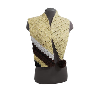 Yellow Brown Scarf C2C