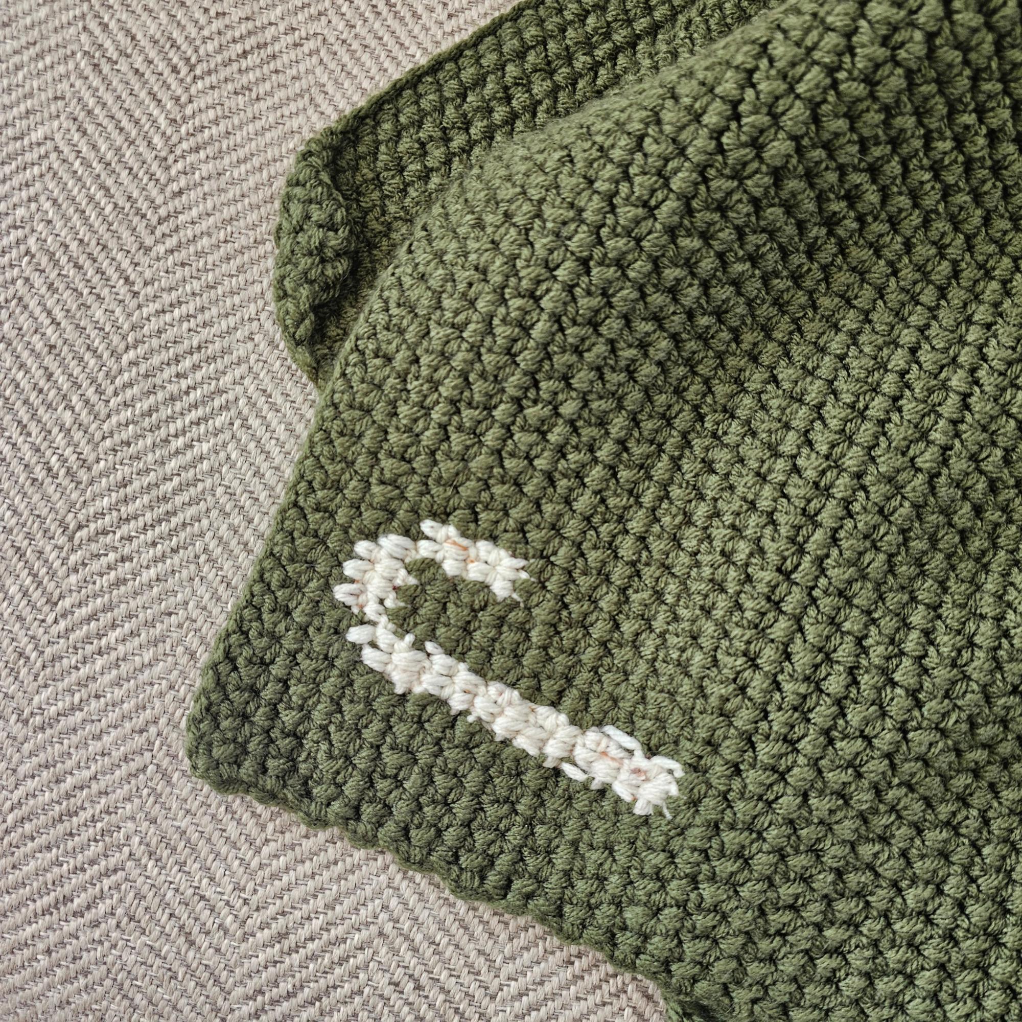 Heirloom Initial Baby Blanket