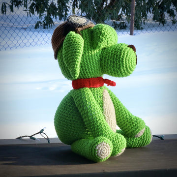 Go Dog Beans Green Dog Amigurumi