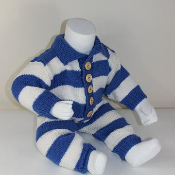 Baby Big Stripe Collar Onesie
