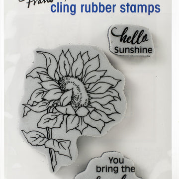 Stampendous Cling Stamp - Sunflower Hello