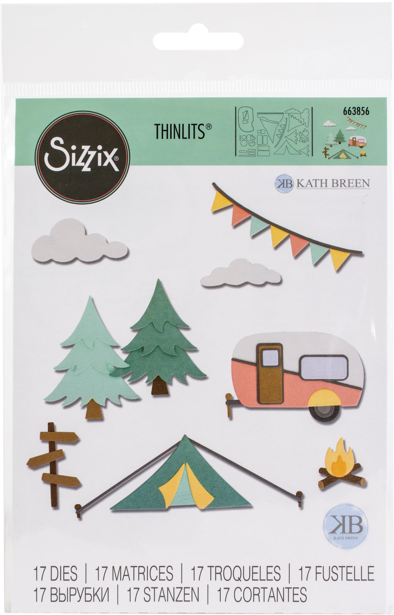Sizzix Thinlits Dies By Kath Breen 17/Pkg - Great Outdoors