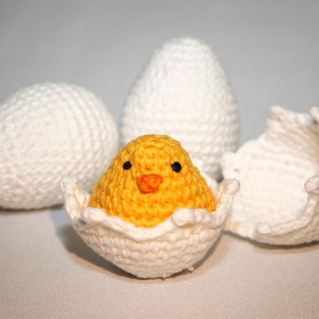 Egg Collection + Chick - Amigurumi