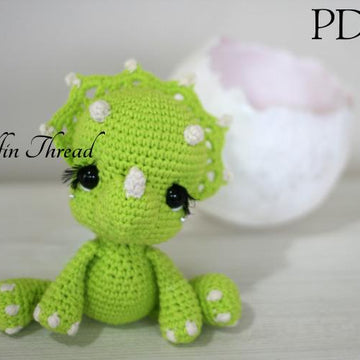 Tronco the Chibi Triceratops Amigurumi
