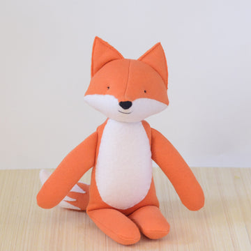 Stuffed medium fox and wolf