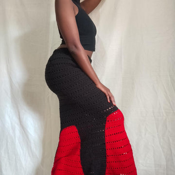 Regal Midi Length Mesh Skirt