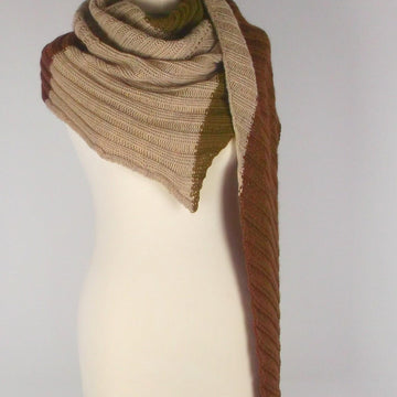 2x2 ribbed shawl