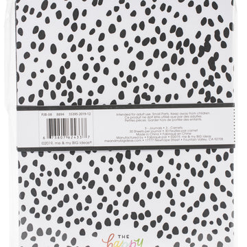 Happy Planner Journal Books 3/Pkg - Black & White