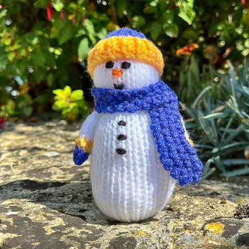 Percy the Snowman Doll Knitting Pattern - Toy Knitting Pattern