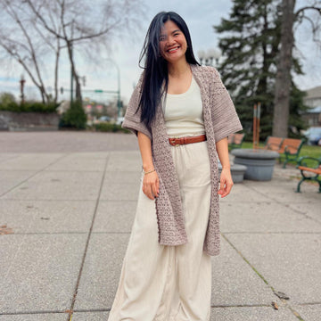 Side Slits Crochet Cardigan