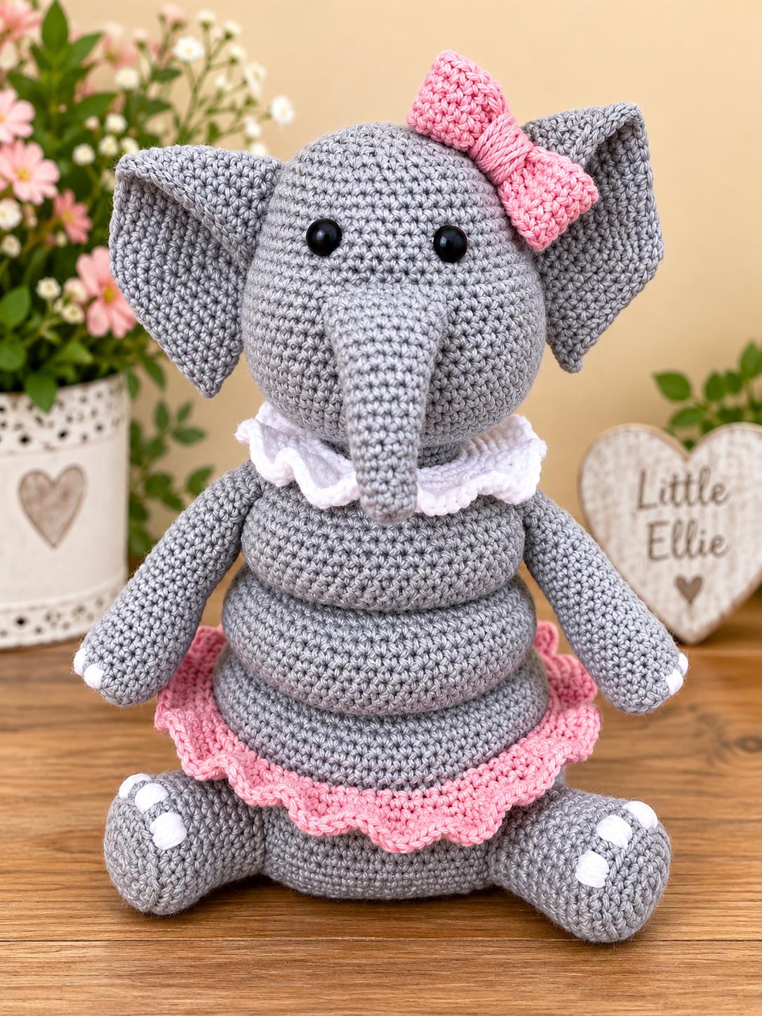 Elephant Ring Stacker Crochet Pattern